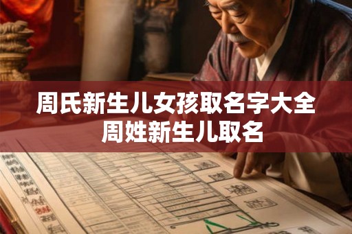周氏新生儿女孩取名字大全 周姓新生儿取名 周氏新生儿女孩取名字大全 周姓新生儿取名