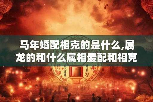 马年婚配相克的是什么,属龙的和什么属相最配和相克？