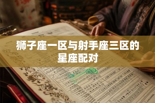 狮子座一区与射手座三区的星座配对