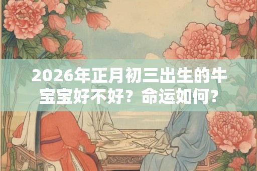 2026年正月初三出生的牛宝宝好不好？命运如何？