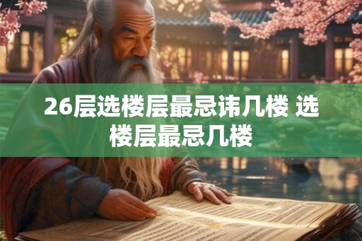 26层选楼层最忌讳几楼 选楼层最忌几楼