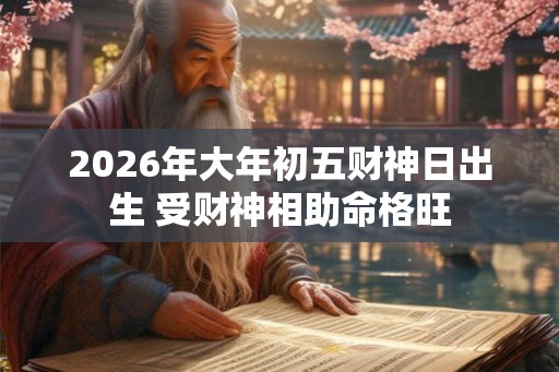 2026年大年初五财神日出生 受财神相助命格旺