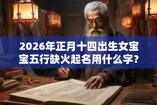 2026年正月十四出生女宝宝五行缺火起名用什么字？哪些名字好听？