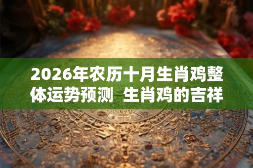 2026年农历十月生肖鸡整体运势预测  生肖鸡的吉祥数字是什么