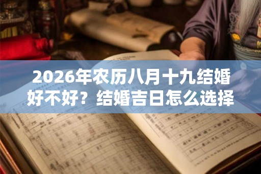 2026年农历八月十九结婚好不好？结婚吉日怎么选择？