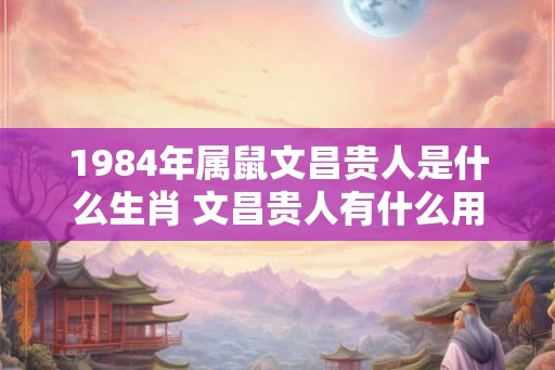 1984年属鼠文昌贵人是什么生肖 文昌贵人有什么用 1984年属鼠文昌贵人是什么生肖 文昌贵人有什么用
