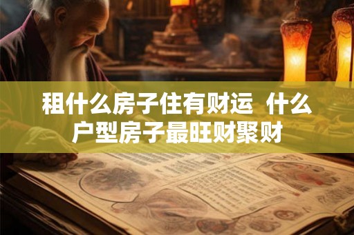 租什么房子住有财运  什么户型房子最旺财聚财