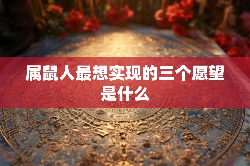 属鼠人最想实现的三个愿望是什么 属鼠人最想实现的三个愿望是什么