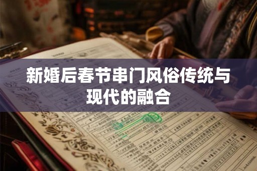 新婚后春节串门风俗传统与现代的融合