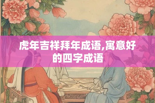 虎年吉祥拜年成语,寓意好的四字成语
