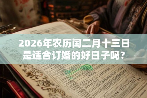 2026年农历闰二月十三日是适合订婚的好日子吗？