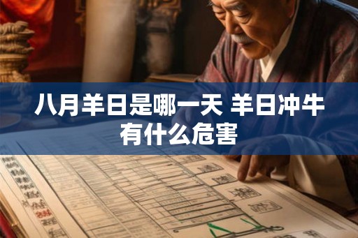 八月羊日是哪一天 羊日冲牛有什么危害