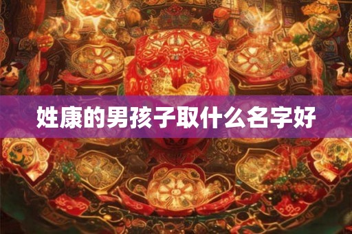 姓康的男孩子取什么名字好