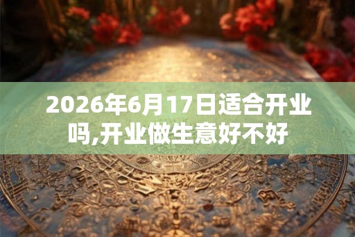 2026年6月17日适合开业吗,开业做生意好不好 2026年6月17日适合开业吗,开业做生意好不好