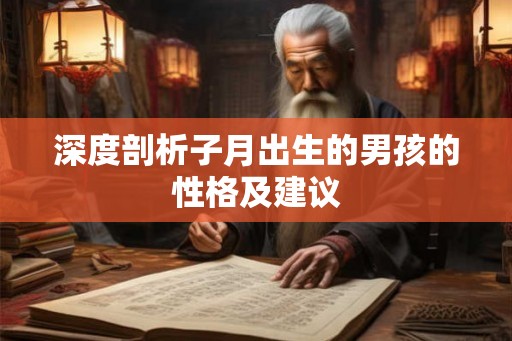 深度剖析子月出生的男孩的性格及建议