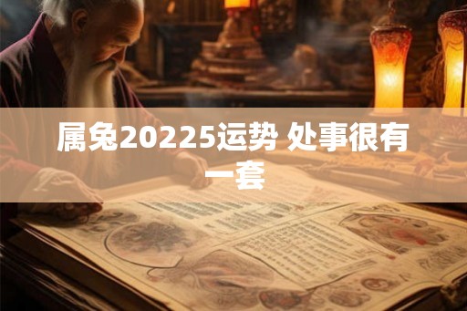 属兔20225运势 处事很有一套