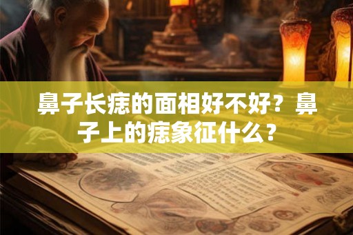 鼻子长痣的面相好不好？鼻子上的痣象征什么？