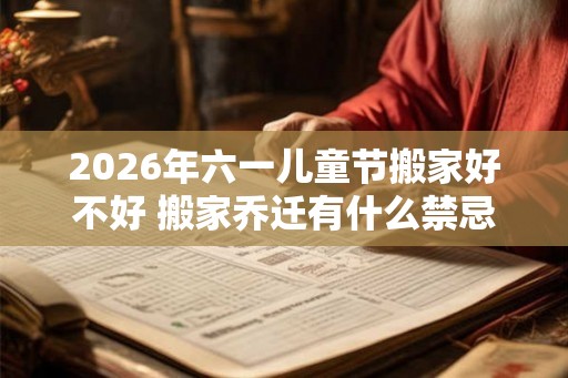 2026年六一儿童节搬家好不好 搬家乔迁有什么禁忌