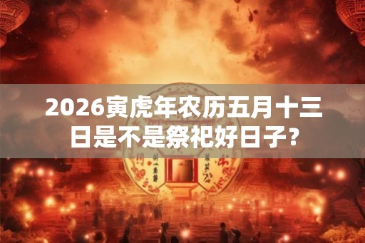 2026寅虎年农历五月十三日是不是祭祀好日子？