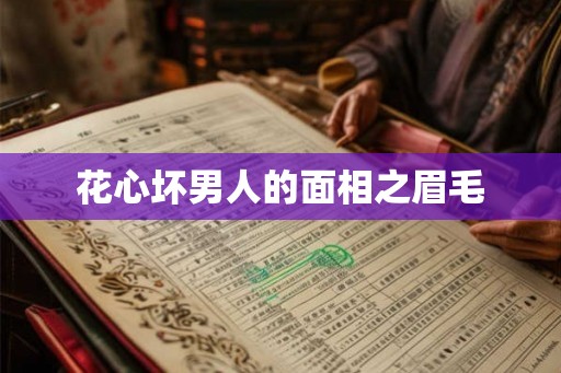 花心坏男人的面相之眉毛