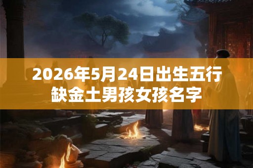 2026年5月24日出生五行缺金土男孩女孩名字 2026年5月24日出生五行缺金土男孩女孩名字