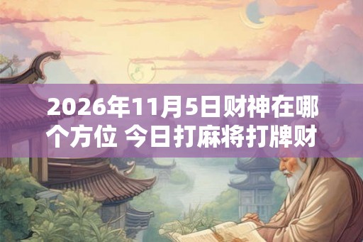 2026年11月5日财神在哪个方位 今日打麻将打牌财神方位
