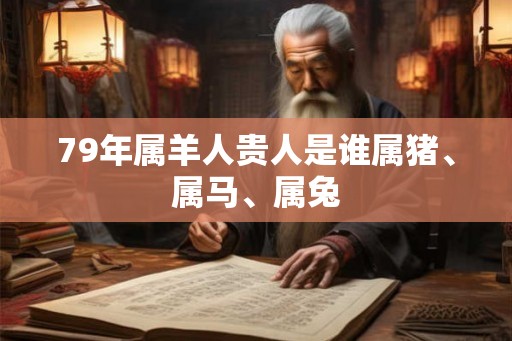 79年属羊人贵人是谁属猪、属马、属兔