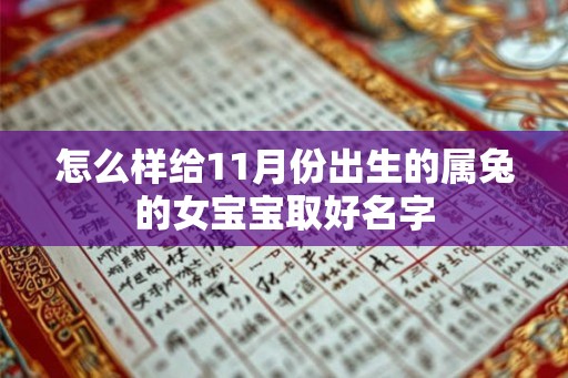 怎么样给11月份出生的属兔的女宝宝取好名字