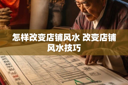 怎样改变店铺风水 改变店铺风水技巧