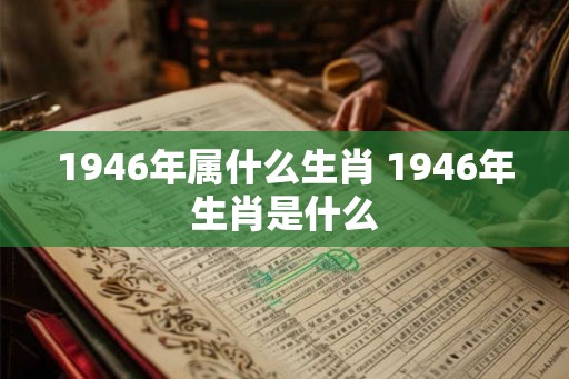 1946年属什么生肖 1946年生肖是什么