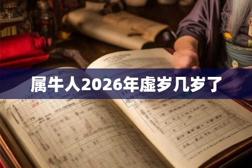 属牛人2026年虚岁几岁了