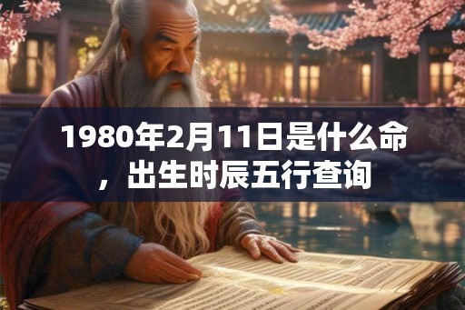 1980年2月11日是什么命,出生时辰五行查询 1980年2月11日是什么命,出生时辰五行查询