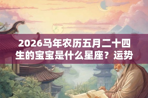 2026马年农历五月二十四生的宝宝是什么星座？运势如何？