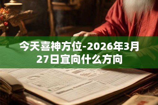 今天喜神方位-2026年3月27日宜向什么方向 今天喜神方位-2026年3月27日宜向什么方向