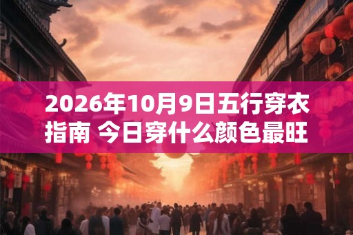 2026年10月9日五行穿衣指南 今日穿什么颜色最旺运