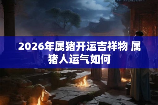 2026年属猪开运吉祥物 属猪人运气如何 2026年属猪开运吉祥物 属猪人运气如何