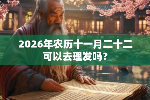 2026年农历十一月二十二可以去理发吗？