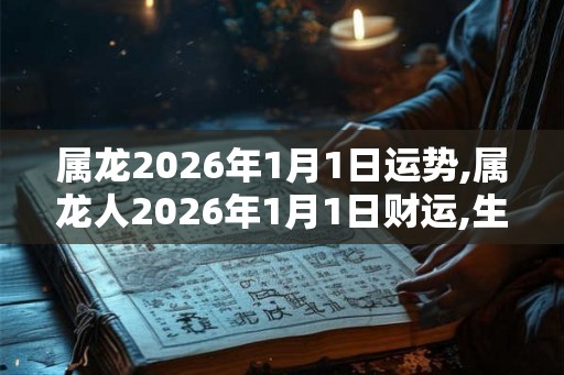 属龙2026年1月1日运势,属龙人2026年1月1日财运,生肖龙2026年1月1日运势 属龙2026年1月1日运势,属龙人2026年1月1日财运,生肖龙2026年1月1日运势