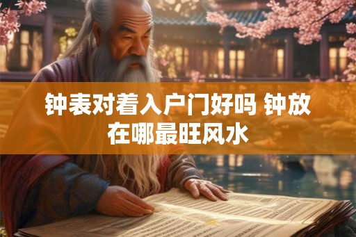 钟表对着入户门好吗 钟放在哪最旺风水