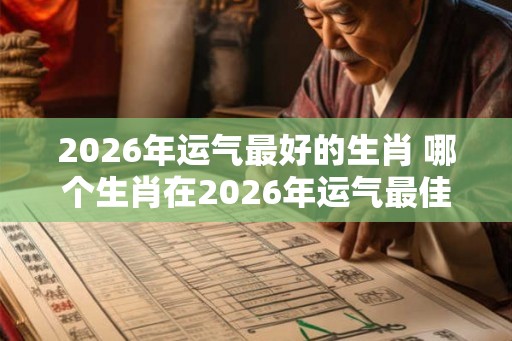 2026年运气最好的生肖 哪个生肖在2026年运气最佳 2026年运气最好的生肖 哪个生肖在2026年运气最佳