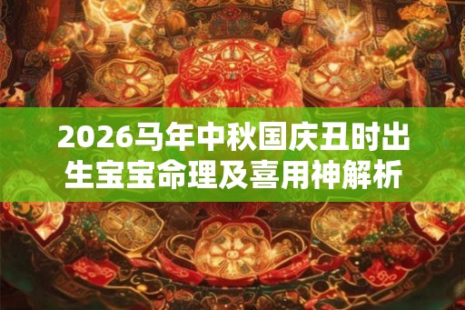 2026马年中秋国庆丑时出生宝宝命理及喜用神解析