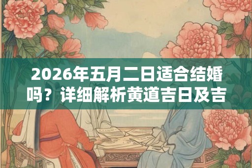 2026年五月二日适合结婚吗？详细解析黄道吉日及吉神凶神
