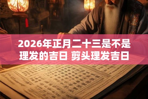 2026年正月二十三是不是理发的吉日 剪头理发吉日