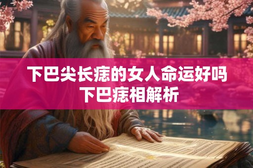 下巴尖长痣的女人命运好吗 下巴痣相解析 下巴尖长痣的女人命运好吗 下巴痣相解析