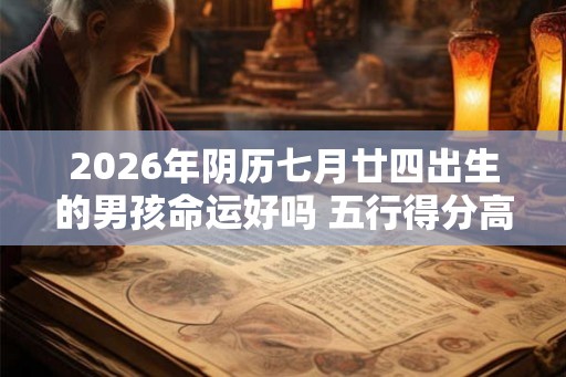 2026年阴历七月廿四出生的男孩命运好吗 五行得分高不高 2026年阴历七月廿四出生的男孩命运好吗 五行得分高不高