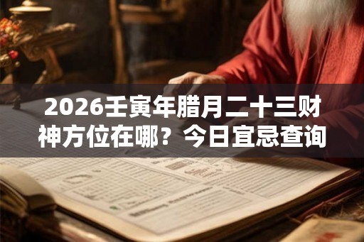 2026壬寅年腊月二十三财神方位在哪?今日宜忌查询 2026壬寅年腊月二十三财神方位在哪?今日宜忌查询