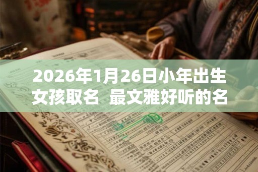 2026年1月26日小年出生女孩取名  最文雅好听的名字