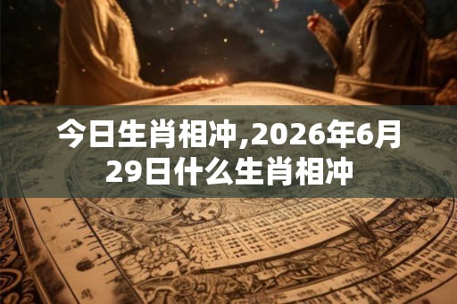 今日生肖相冲,2026年6月29日什么生肖相冲