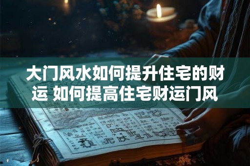 大门风水如何提升住宅的财运 如何提高住宅财运门风 大门风水如何提升住宅的财运 如何提高住宅财运门风
