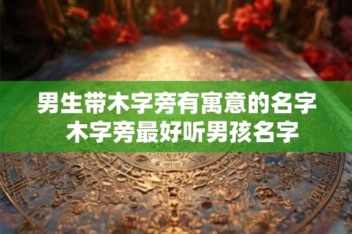 男生带木字旁有寓意的名字 木字旁最好听男孩名字 男生带木字旁有寓意的名字 木字旁最好听男孩名字